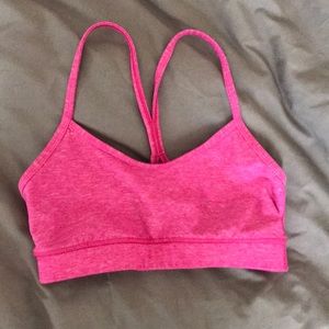 lululemon Flow Y bra pink size 4 🌺